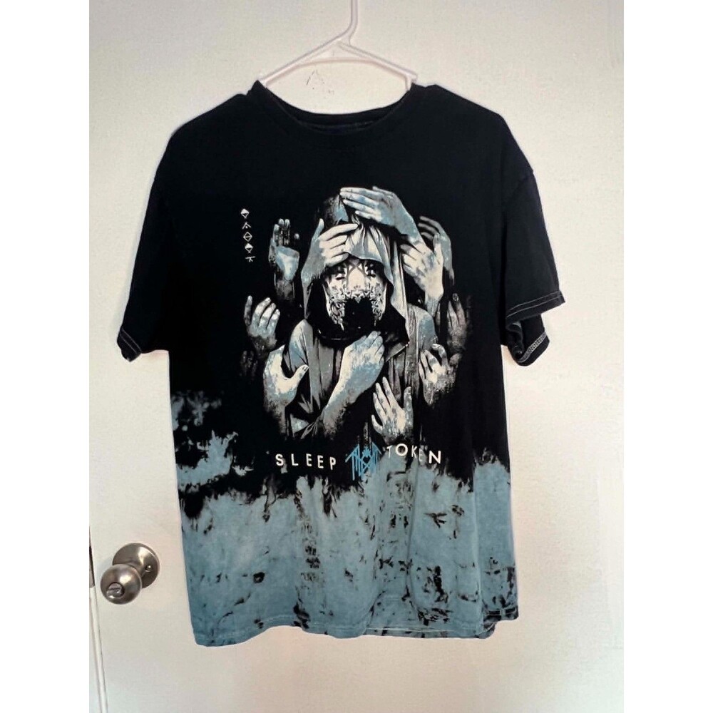 Sleep Token T Shirt Mens Large Black Graphic Band Tee Modern Metal Music